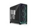 Fractal Design Meshify 3 XL Ambience Pro RGB E-ATX Full Tower PC Case - Black Chassis with Light Tinted TG Side Panel