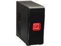 DIYPC MiniQ7-B USB 3.0 w/Dual Red Fans Black SECC ATX Mini Tower Computer Case