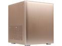 DIYPC HTPC-MiniCube-Gold Gold Aluminum Mini-ITX Tower Computer Case
