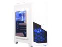 DIYPC  DIY-N8-W  White USB 3.0 Micro-ATX Mini Tower Gaming Computer Case with 2 x Blue LED Fans (1 x 120mm LED fan x front, 1x120mm LED fan x rear) Pre-installed