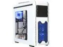 DIYPC Skyline-08-W White Dual USB 3.0 ATX Full Tower Gaming Computer Case with 5 x 120mm Fans (Pre-installed), Hot Swap Docking, Fan Controller