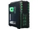 DIYPC Skyline-06-WG Black/Green Dual USB 3.0 ATX Full Tower Gaming Computer Case with 5 x 120mm Green Fans, Hot Swap Docking