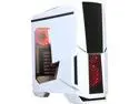 DIYPC Gamemax-W-RGB White Dual USB 3.0 ATX Mid Tower Gaming Computer Case with Build-in 3 x RGB LED Fans and RGB Remote Control