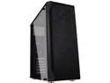 DIYPC DIY-S07-BK Black USB 3.0 ATX Mid Tower Computer Case with 1 x 80mm Rear Fan Pre-installed
