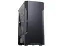 DIYPC DIY-F21-BK Black USB 3.0 Steel / Tempered Glass ATX Mid Tower Computer Case, 1 x 120mm Fan x Rear (Pre-Installed)