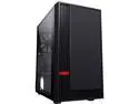 DIYPC DIY-A5-BK Black Steel / Magnetic Tempered Glass Micro ATX Tower Computer Case
