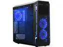 Sama Ark Black ATX Full Tower Dual USB3.0 Gaming Computer Case w/ Build-in 3 x RGB LED Fan (7 Color Changeable in 3 modes), Card Reader and Fan Controller