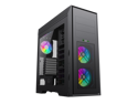 GAMEMAX Master M905 Black Steel ATX Full Tower Computer Case. 3 x 120mm Autoflow Rainbow LED Fans (Pre-Installed)