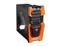 COUGAR Orange Challenger Black Steel ATX Computer Case with 12cm COUGAR TURBINE HYPER-SPIN Bearing Silent Fans and 20cm LED Fan