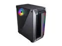 COUGAR MX410 Black Powerful and Compact Mid-Tower Case with Dual RGB Strips