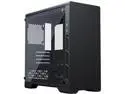 MetallicGear Neo V2 Micro-ATX Case, Compact Chassis, Sand blasted aluminum, dual tempered glass side panels, Black