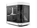 HYTE Y60 Modern Aesthetic Dual Chamber Panoramic Tempered Glass Mid-Tower ATX Computer Gaming Case with PCIe 4.0 Riser Cable Included, White