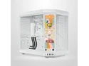 HYTE Y70 touch infinite Dual Chamber ATX Mid Tower Modern Aesthetic Case With Integrated 2.5K LCD Touchscreen - Snow White