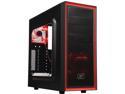 Deepcool TESSERACT SW Red SPCC Plastic Rubber Coating ATX Mid Tower Computer Case Compatible with ATX 12V / EPS 12V Power Supply (Not Included)