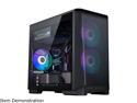 Phanteks Eclipse P200A D-RGB, high airflow Ultra-fine mesh design, mini-ITX tower, Digital-RGB Lighting, 120mm D-RGB case fans, Tempered Glass, Black
