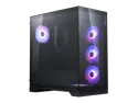 XPG Invader X BTF Mid-Tower PC Case - BTF / Back-Connect Motherboard Support, Tempered Glass, High Airflow, ATX Gaming Chassis, Preinstalled 4x Reverse Blade Fan & 1x Standard Blade Fan, Black