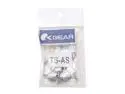 OKGEAR TSAS 10pcs Anodized Aluminum Thumb Screw in Silver Color