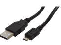 Coboc 3 ft. USB 2.0 A Male to Micro-B 5-pin Male Cable (Black)