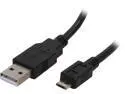 Coboc 6 ft. USB 2.0 A Male to Micro-B 5-pin Male Cable (Black)