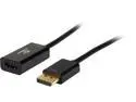 Coboc ACAD-DP2HD4KS-6BK 6 inch Black Color DisplayPort V1.2 to HDMI Active Video Adapter Converter w/Audio - AMD ATI Eyefinify Compatible,DP to HDMI - 4K x 2K