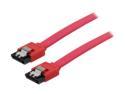 Rosewill RCW-204 - 20" Flat Red Serial ATA (SATA) III Cable with Locking Latch Support - 6 Gbps, 3 Gbps, and 1.5 Gbps Transfer Rates
