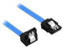 Rosewill SATA Cable 90 Degree Right Angle SATA III 6.0 Gbps, SATA Cable 18 Inches, SATA 3 Cable - 18 Inches, Blue