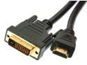 Rosewill RC-16-HDM-DVM-BK - 16-Foot HDMI to DVI Cable (24 + 1-Pin)