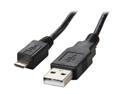 Rosewill 6.5-Foot USB 2.0 A Male to Micro USB B (5-Pin) Cable, Black (RC-6-USB-AM-MB-BK)