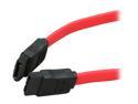 Rosewill 10" Red Flat Serial ATA III Cable with Locking Latch - Supports 6 Gbps, 3 Gbps, and 1.5 Gbps Transfer Rates (RCA-RU-10-SA3-RD)