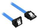 Rosewill SATA Cable 90 Degree Right Angle SATA III 6.0 Gbps, SATA Cable 12 Inches, SATA 3 Cable - 12 Inches, Blue