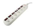Rosewill RPS-200 - 6 Outlets Power Strip - 125V Input, 1875 Watts Maximum Power Output, 6 Feet Cord