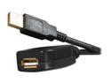 Rosewill RCAB-11008 Black USB2.0 Active Extension Cable Supports Windows 7, Gold Plated, Black