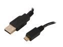 Rosewill RCAB-11021 - 3-Foot Male to Male USB / USB 2.0 A Male to Micro B (5-Pin) Male Cable with Ferrite Core - Gold Plated Connectors