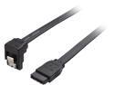 Rosewill SATA Cable 90 Degree Right Angle SATA III 6.0 Gbps, SATA Cable 12 Inches, SATA 3 Cable - 12 Inches, Black