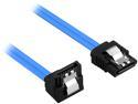 Rosewill SATA Cable 90 Degree Right Angle SATA III 6.0 Gbps, SATA Cable 24 Inches, SATA 3 Cable - 24 Inches, Blue