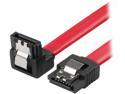 Rosewill SATA Cable 90 Degree Right Angle SATA III 6.0 Gbps, SATA Cable 18 Inches, SATA 3 Cable - 18 Inches, Red