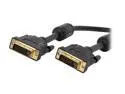 Rosewill RCAB-11053 - Black 3-Foot Digital Dual-Link Cable - DVI-D (24 + 1-Pin) Male-to-Male, Gold Plated Connectors with Ferrite Cores, 28 AWG
