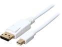 Rosewill RCDC-14028 - 15-Foot White Mini DisplayPort to Display Cable - 32 AWG, Male to Male