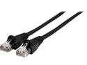 Rosewill RCAT5E-1BK 1 ft. Cat 5E Black 24AWG, Bare Stranded Copper 350MHZ UTP Ethernet Patch Cord