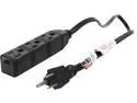 Rosewill RHEC-16BK6 3 Outlets Power Strip with 6 Feet cord