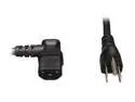 Tripp Lite Model P006-006-13LA 6 ft. 18AWG Power cord (NEMA 5-15P to IEC-320-C13 Left Angle)