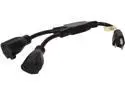 Tripp Lite Model P022-001-2 1 ft. 18AWG Power Y Cord (NEMA 5-15P to 2xNEMA 5-15R)
