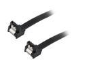OKGEAR 10" SATA 6Gbps Cable, Right Angle to Right Angle W/ Metal Latch, Black, Backward Compatible 3 Gbps and 1.5 Gbps