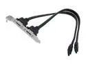 OKGEAR TWO External SATA Port PCI Bracket, support Up to 6 Gbps