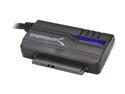 SABRENT USB-DSC7 USB 3.0 to SATA 2.5"/3.5"/5.25" Hard Drive Converter with Power Supply & LED Activity Lights