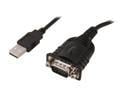 Sabrent USB 2.0 to Serial (9-Pin) DB-9 RS-232 Adapter Cable 6ft Cable with Hexnut connectors (SBT-FTDI)