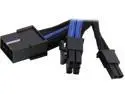 Silverstone PP07-PCIBA Sleeved Extension Power Supply Cable with 1 x 8-Pin (6+2) to PCI-E 8-Pin Connector