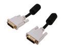 SYBA SD-DVIDL-MM-6 Black DVI-D Male to DVI-D Male Cable, Gold Plated Connector, RoHS