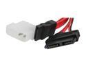 SYBA CL-CAB40023 9 in. SATA to Mini SATA cable (Power Cable length 9")