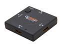 SYBA SY-SWI31028 3 x 1 Compact High Performance HDMI Switch Supports 1080p Display and Dolby Audio